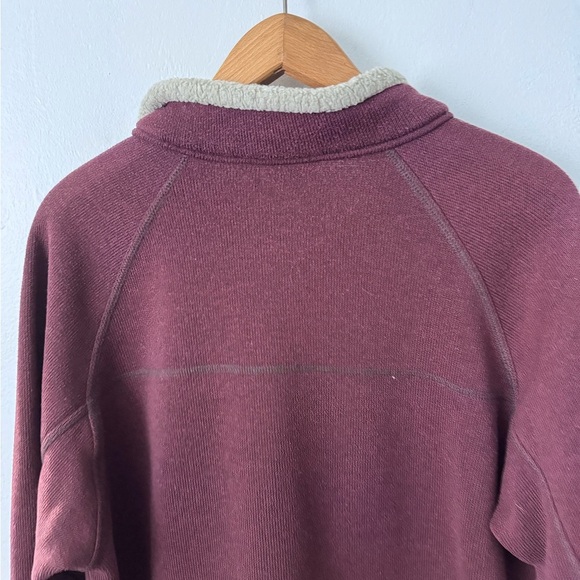 Columbia maroon sweater knit zip up
jacket with sherpa collar Size XL - Picture 5 of 7